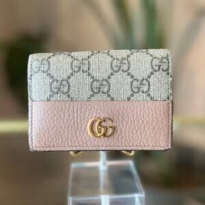 GUCCI Bi-color GG Marmont Small Wallet